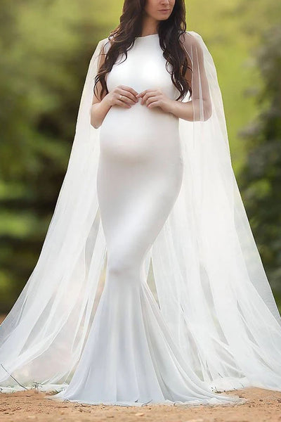 white maternity dress for baby shower