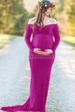 Chic Off-the-shoulder Mermaid Maternity Baby Shower Dress