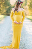 Chic Off-the-shoulder Mermaid Maternity Baby Shower Dress