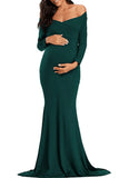 Chic Off-the-shoulder Mermaid Maternity Baby Shower Dress