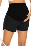 Over Belly Quick Dry Maternity Shorts Workout Athletic Running Pregnancy Shorts