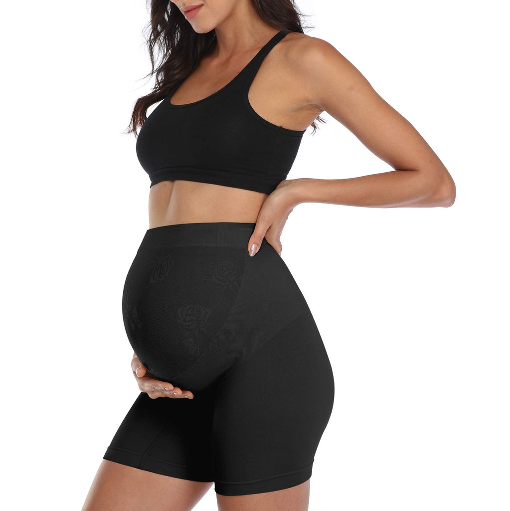 Maternity Seamless Bump Support Shorts 2 Pack