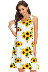 3/4 Sleeve Bateau Neckline Sunflower Short Breastfeeding Dress – Glamix  Maternity
