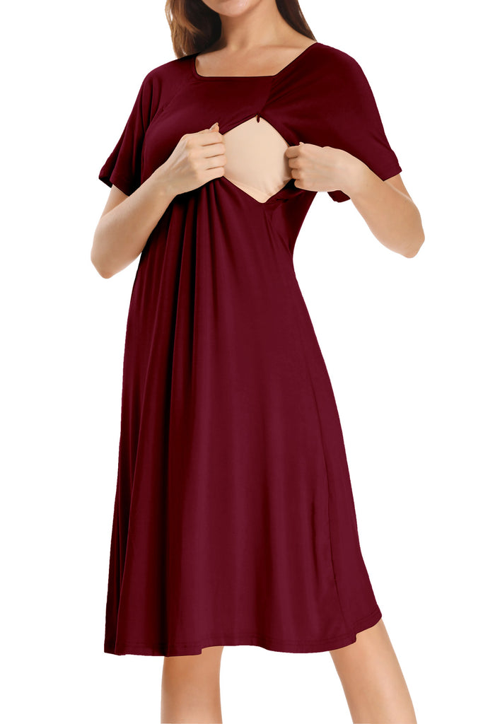 Maternity Nightdress (REF:331) with sleeve lace Roce